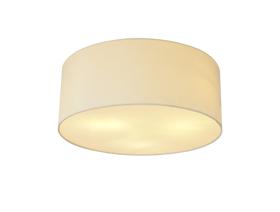 DK0611  Baymont 50cm Flush 3 Light Ivory Pearl, Frosted Diffuser